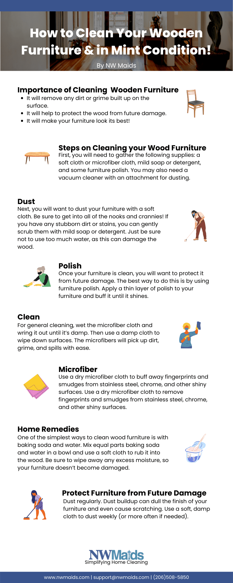 How to Clean Wood Furniture Without Removing Finish