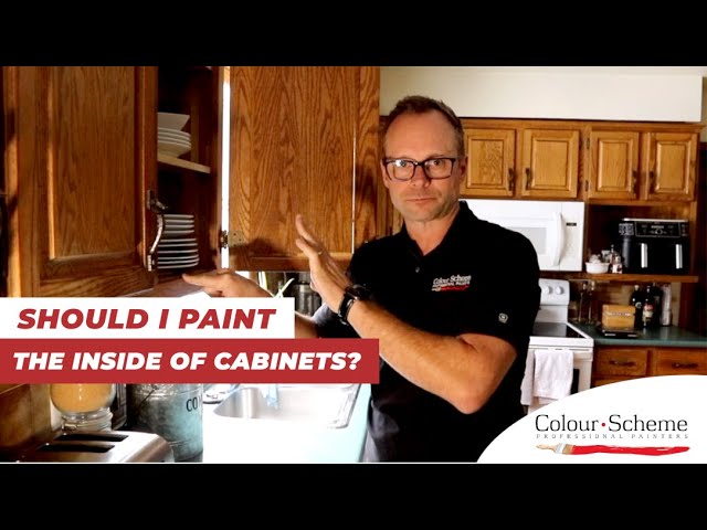When Painting Cabinets Should I Paint the Inside