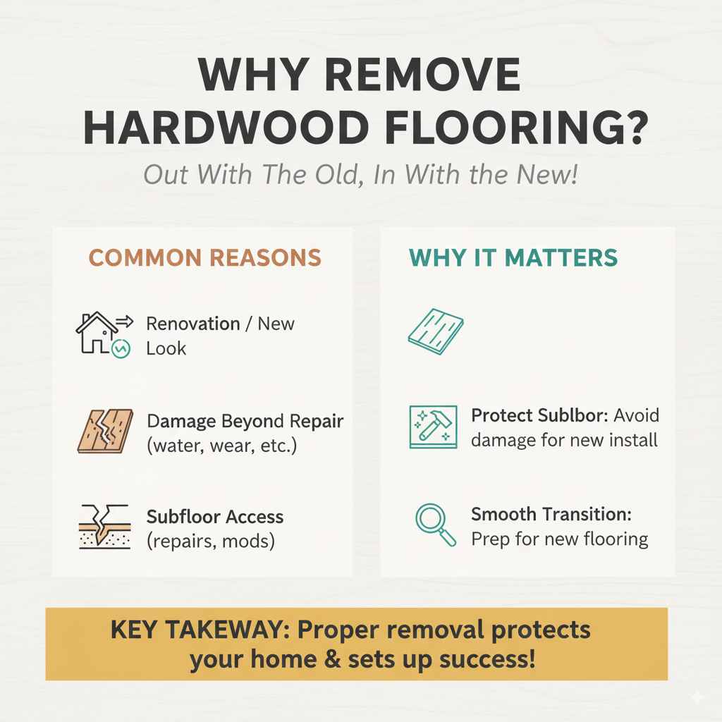 Why Remove Hardwood Flooring