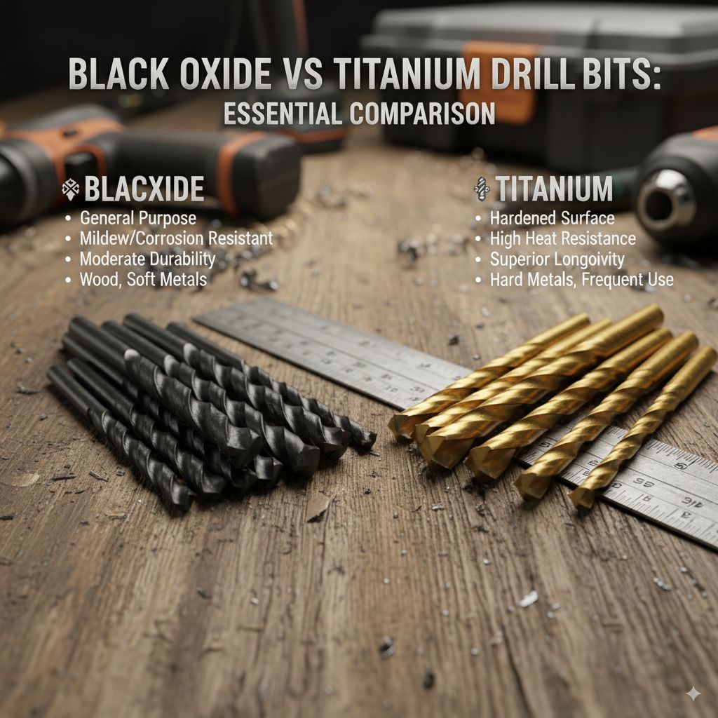 Black Oxide Vs Titanium Drill Bits