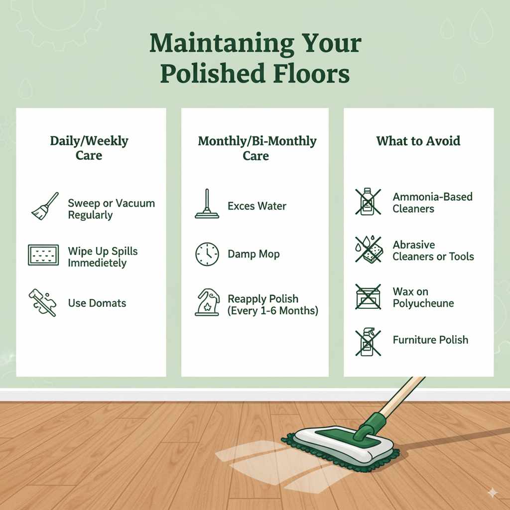 Maintaining Your Polished Floors