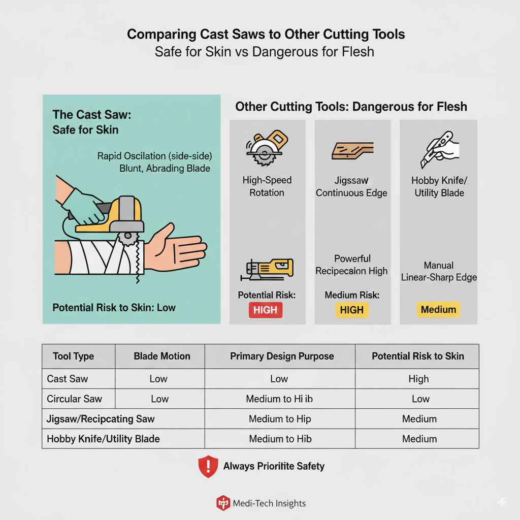 Comparing Cast Saws to Other Cutting Tools