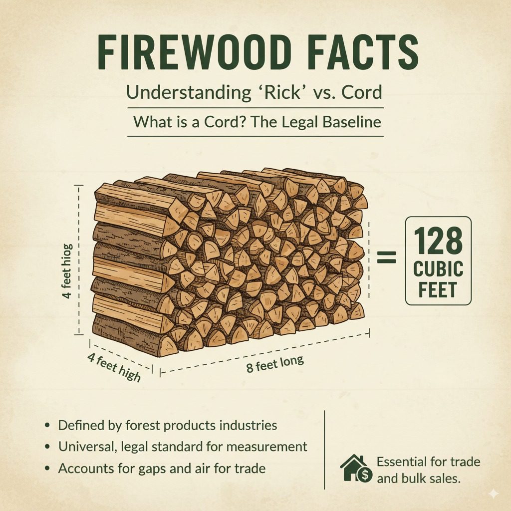 What Are the Measurements of a Rick of Firewood