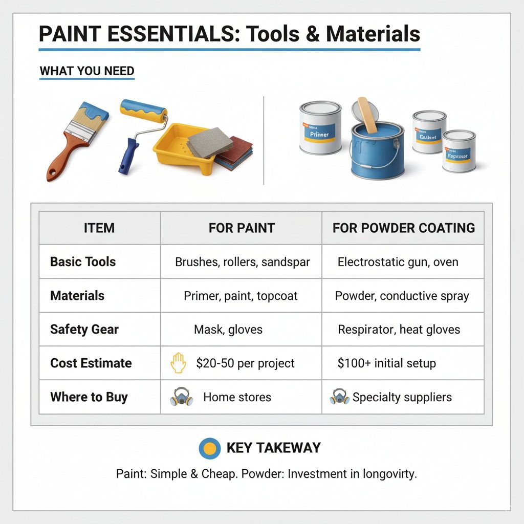 Tools and Materials Comparison