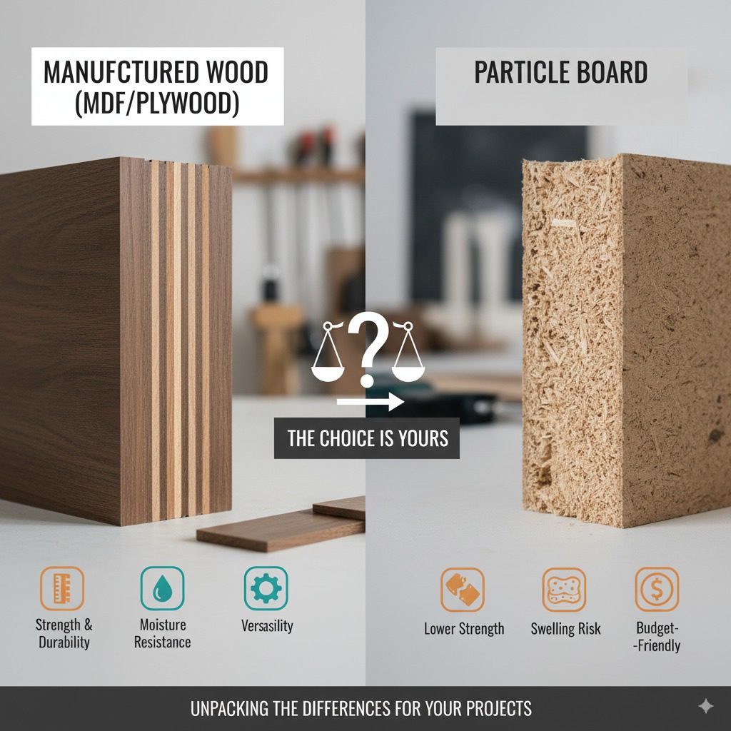 Manufactured Wood vs. Particle Board: Unpacking the Differences