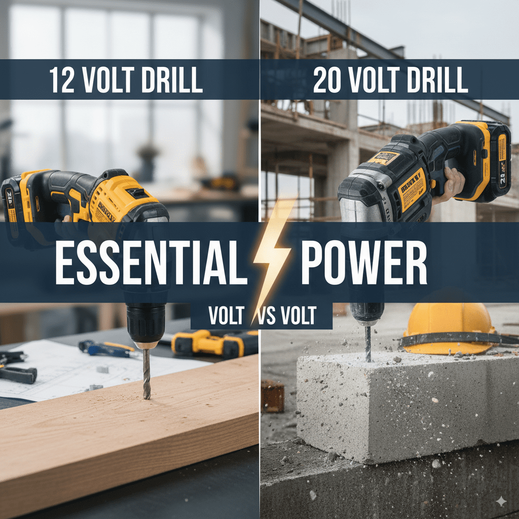 12 Volt Vs 20 Volt Drill: Essential Power