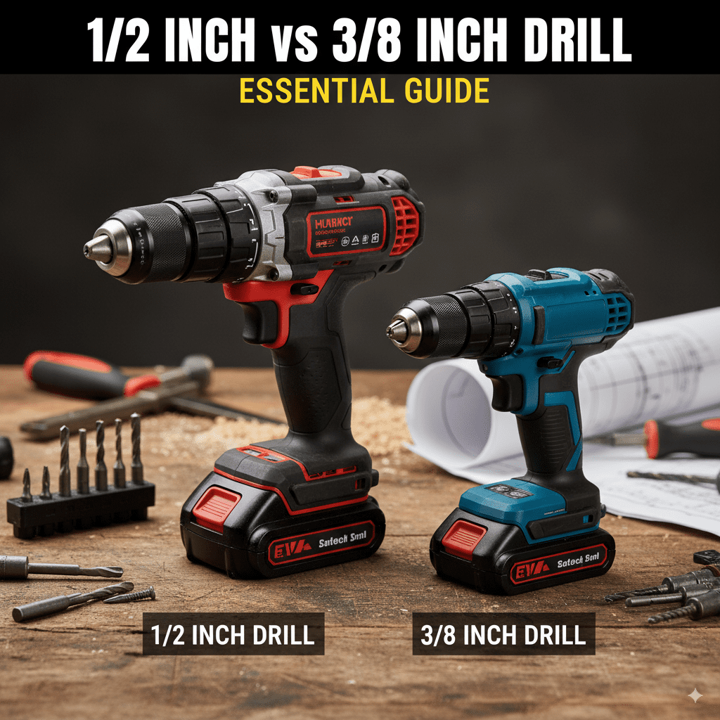 1 2 Inch vs 3 8 Inch Drill: Essential Guide