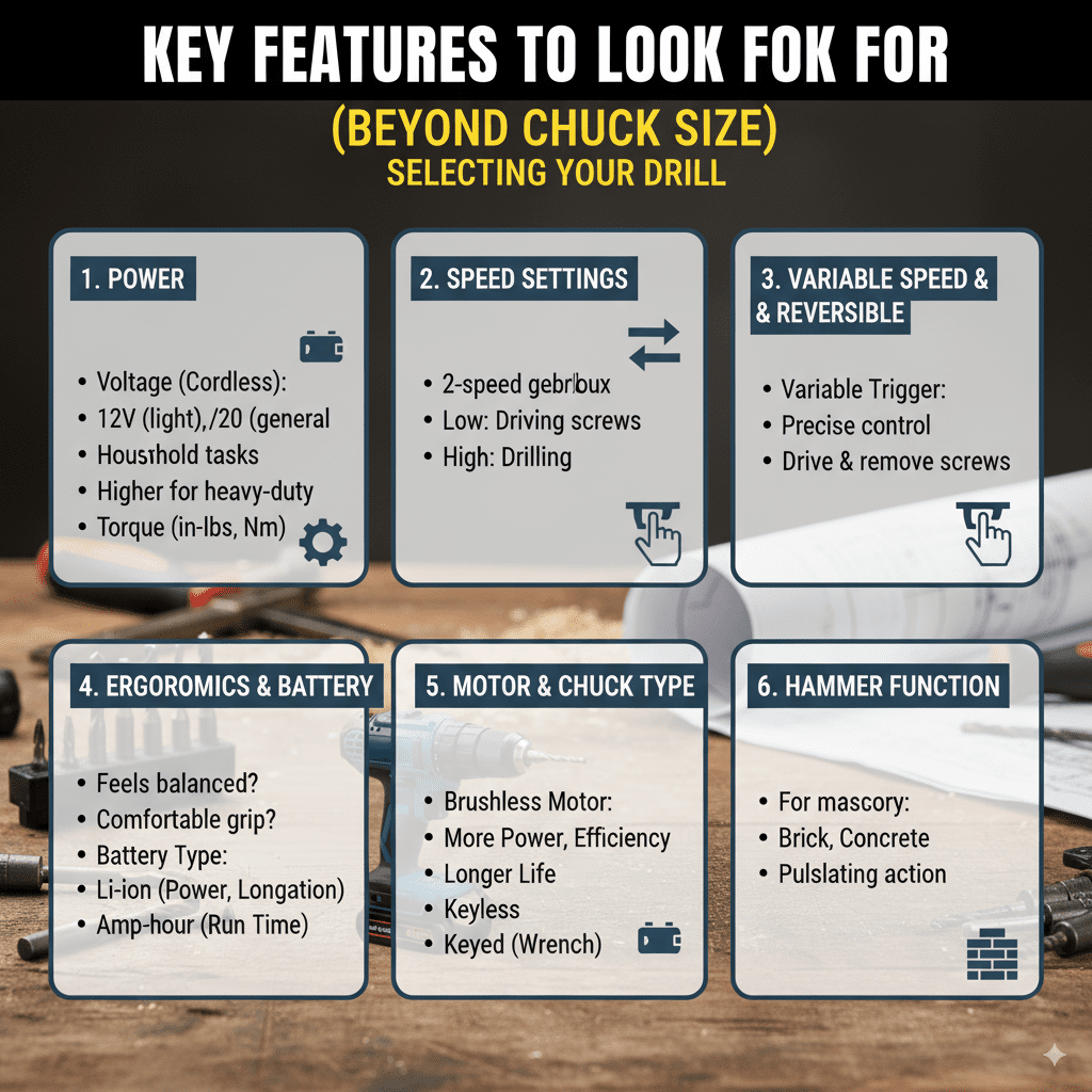 Key Features to Look For (Beyond Chuck Size)