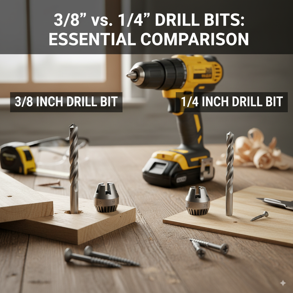 3 8 Drill Bit vs 1 4