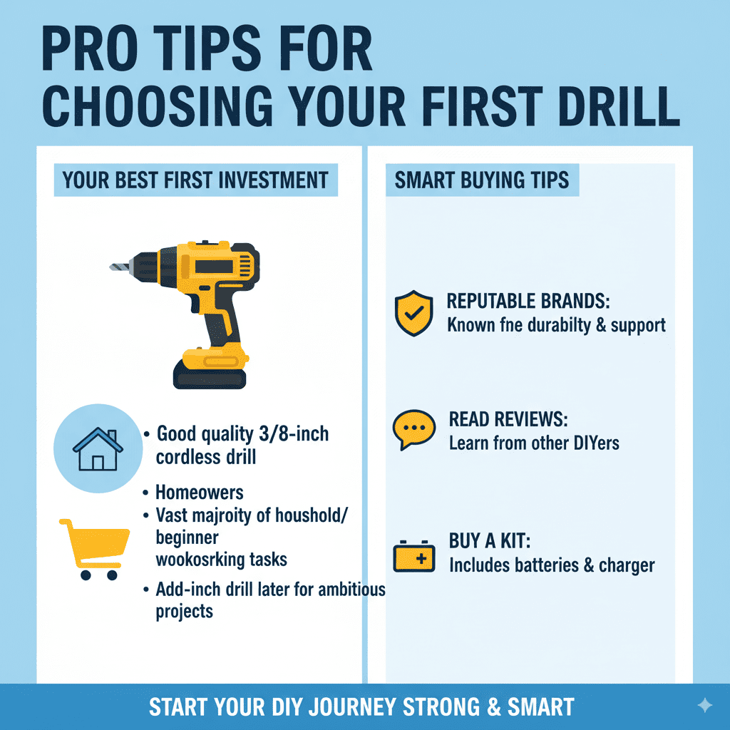 Pro Tips for Choosing Your First Drill