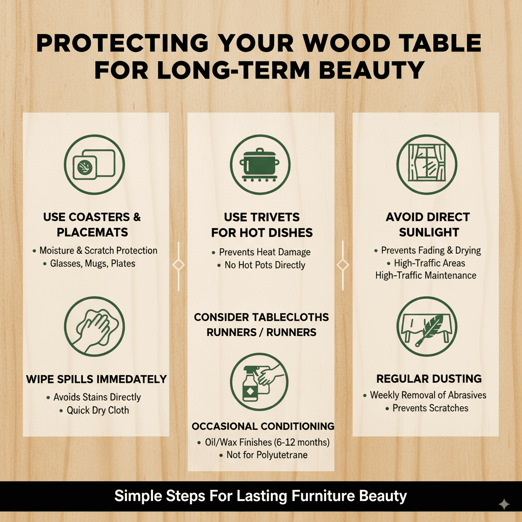 Protecting Your Wood Table for Long-Term Beauty