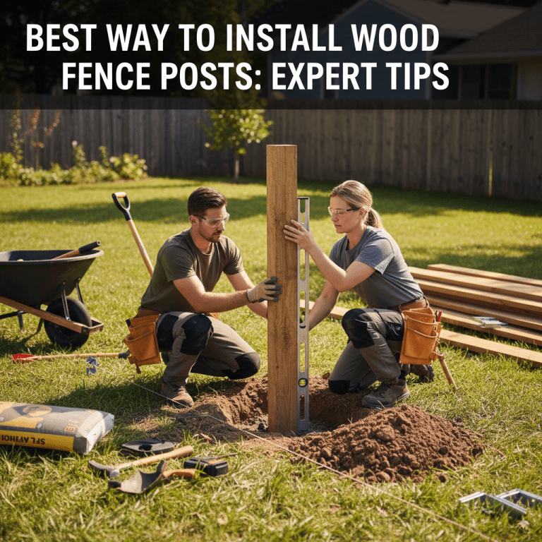 Best Way To Install Wood Fence Posts