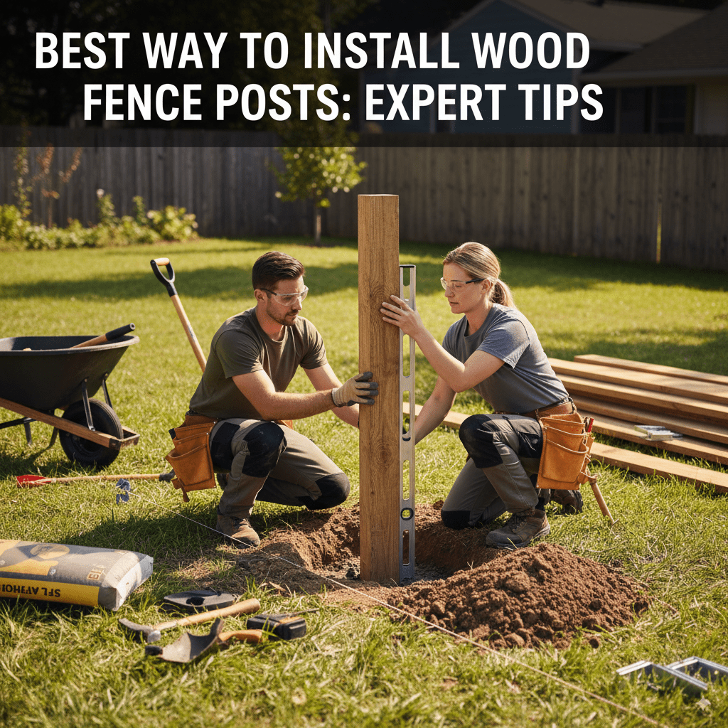 Best Way To Install Wood Fence Posts