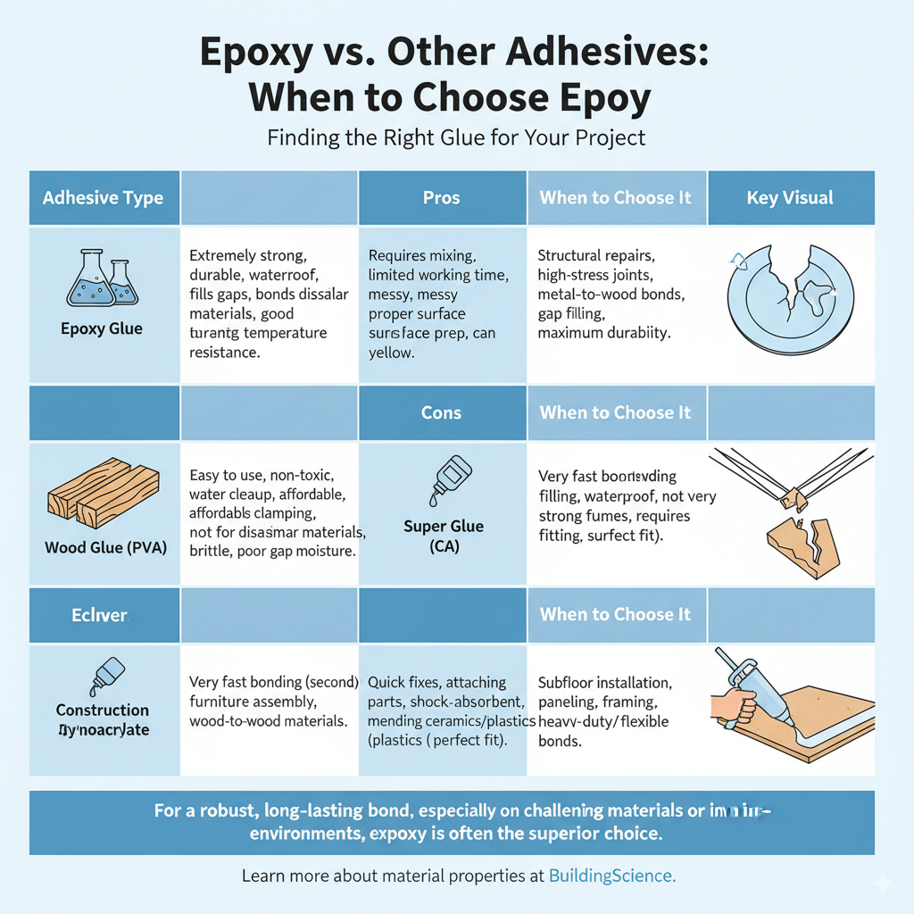 Epoxy vs. Other Adhesives: When to Choose Epoxy