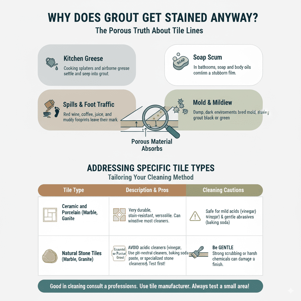 Why Does Grout Get Stained Anyway