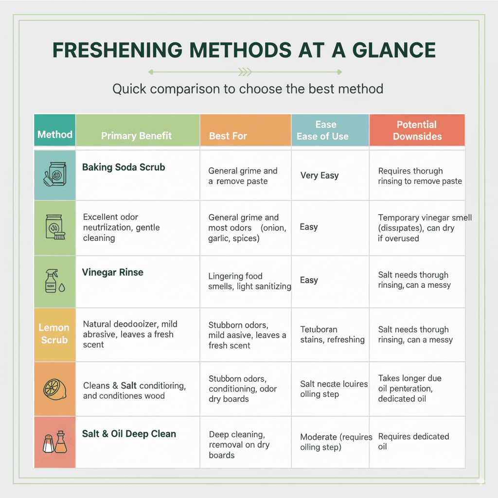 Freshening Methods at a Glance