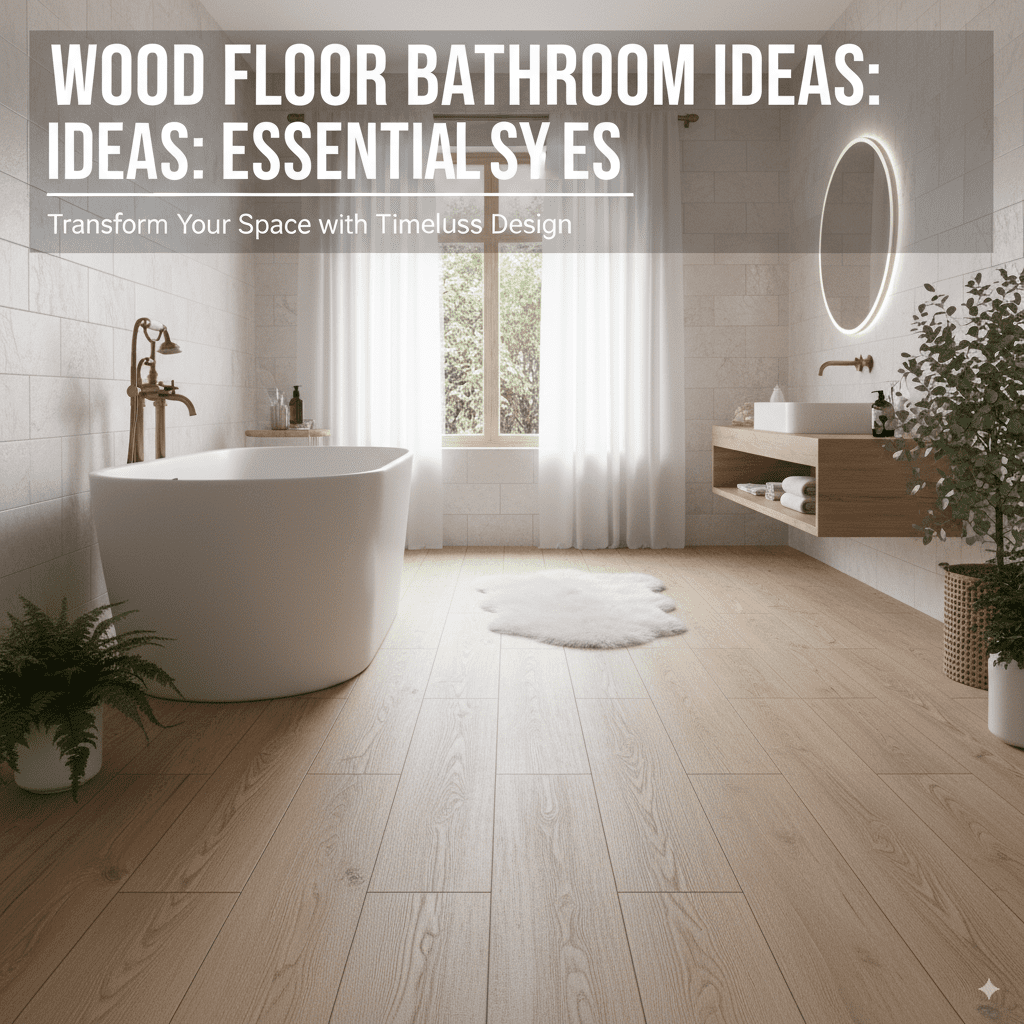 Wood Floor Bathroom Ideas: Essential Styles