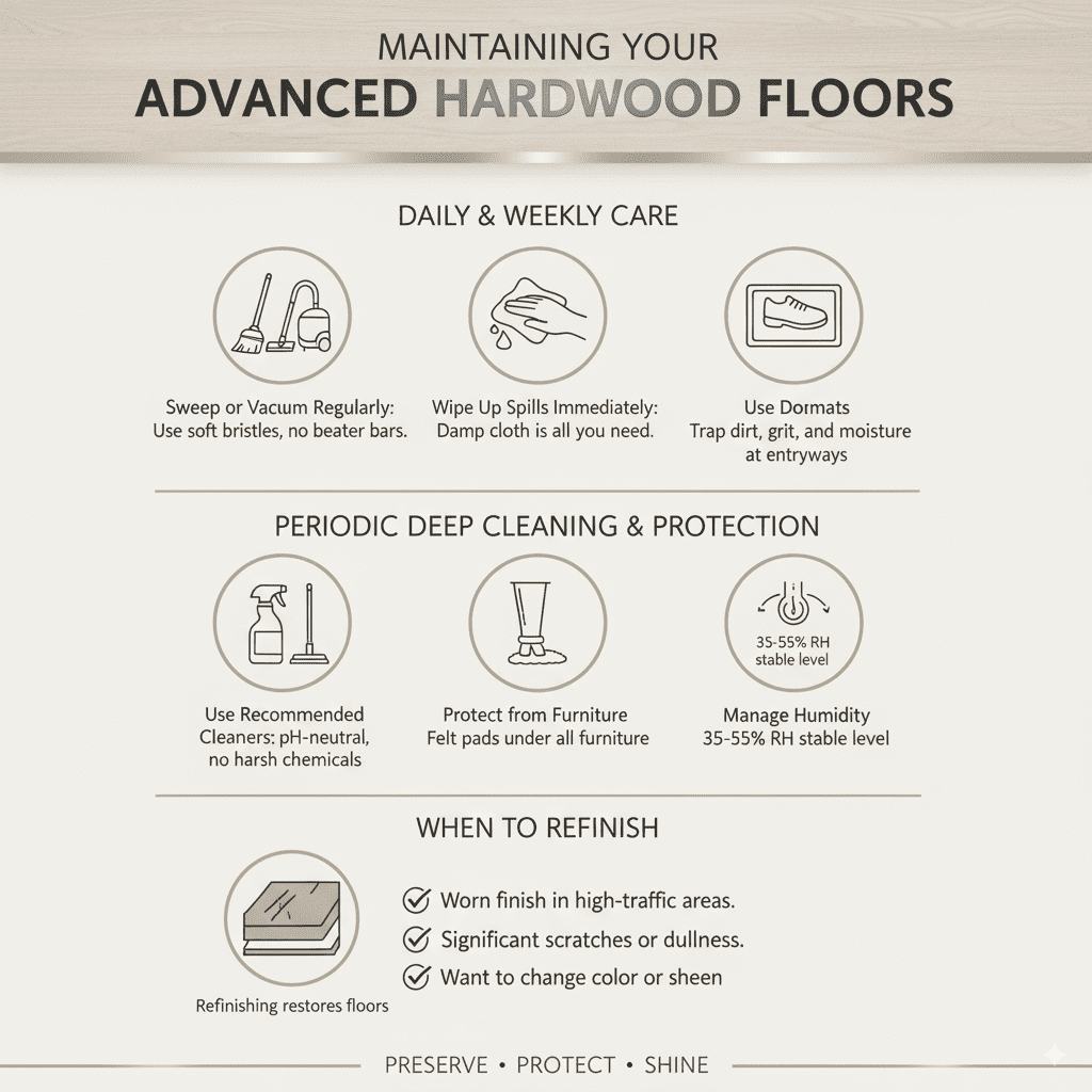 Maintaining Your Advanced Hardwood Floors
