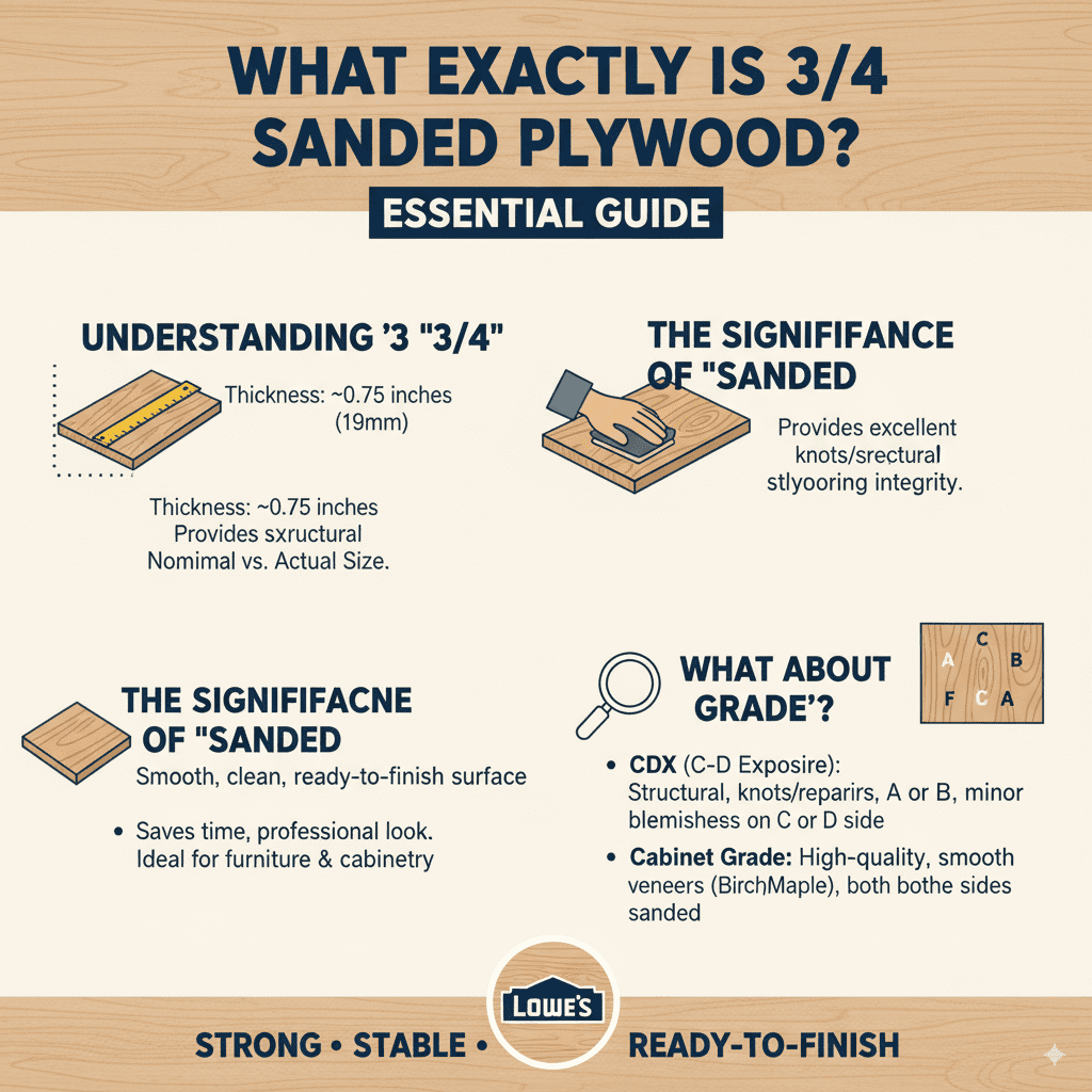 What Exactly is 3/4 Sanded Plywood