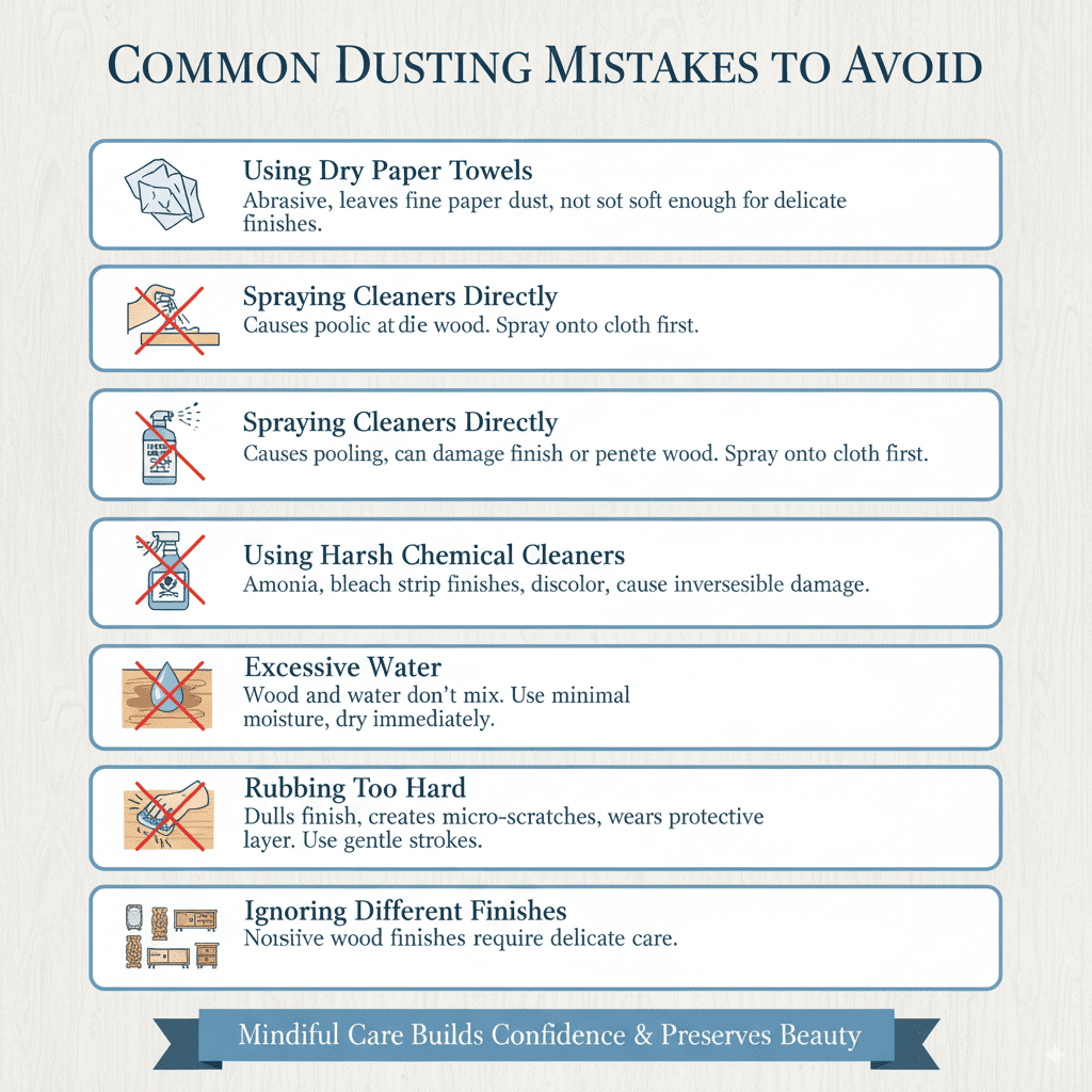 Common Dusting Mistakes to Avoid