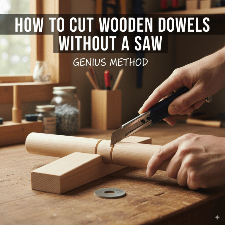 How To Cut Wooden Dowels Without A Saw
