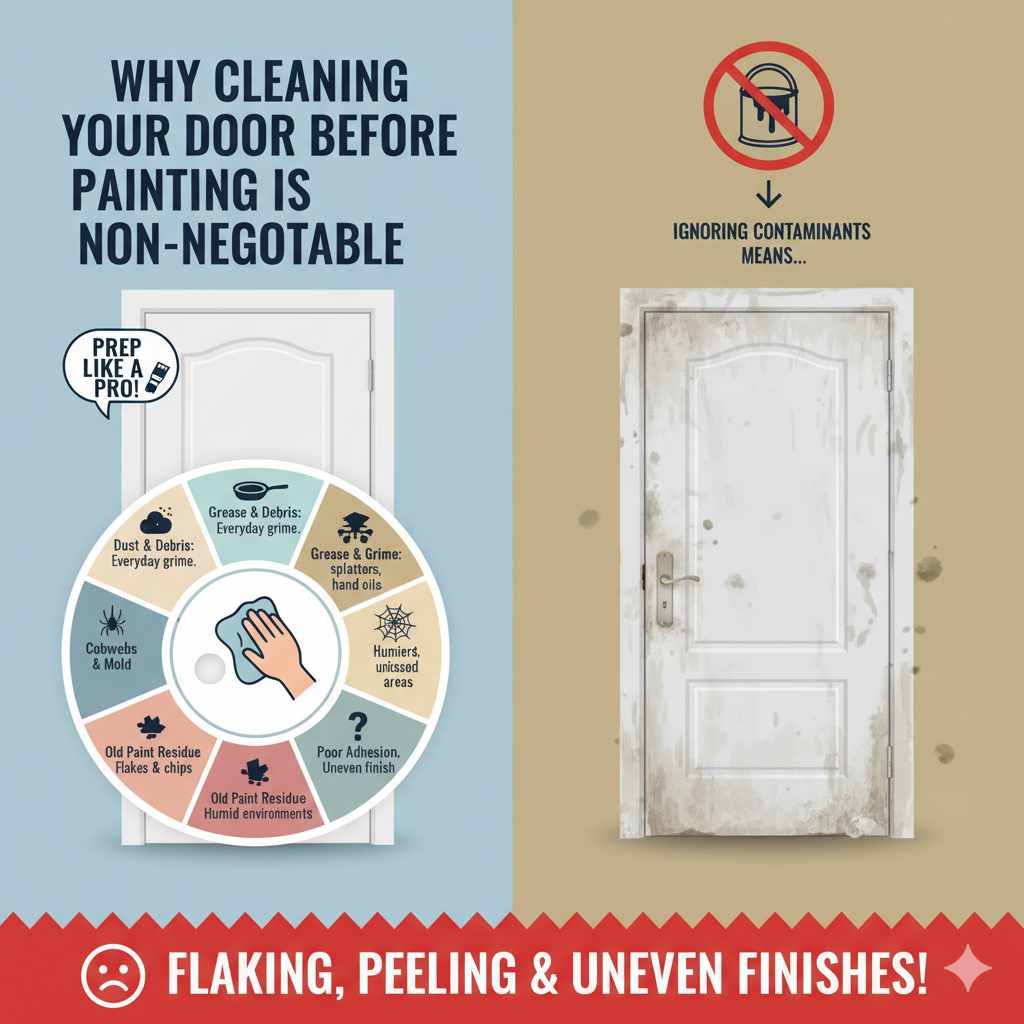 Why Cleaning Your Door Before Painting is Non-Negotiable