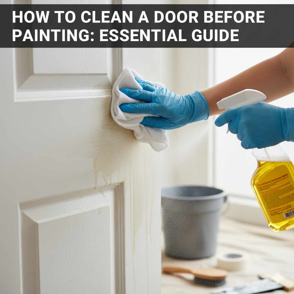 How To Clean A Door Before Painting