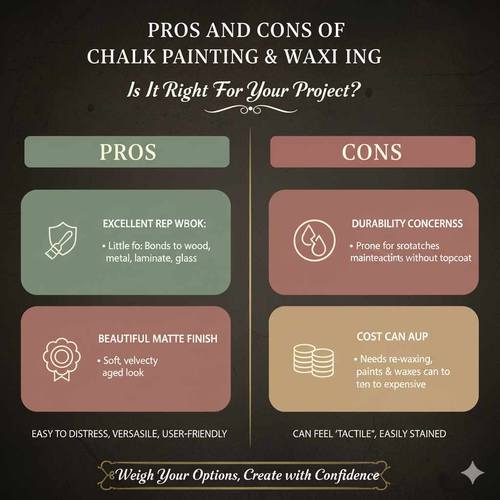 Pros and Cons of Chalk Painting and Waxing