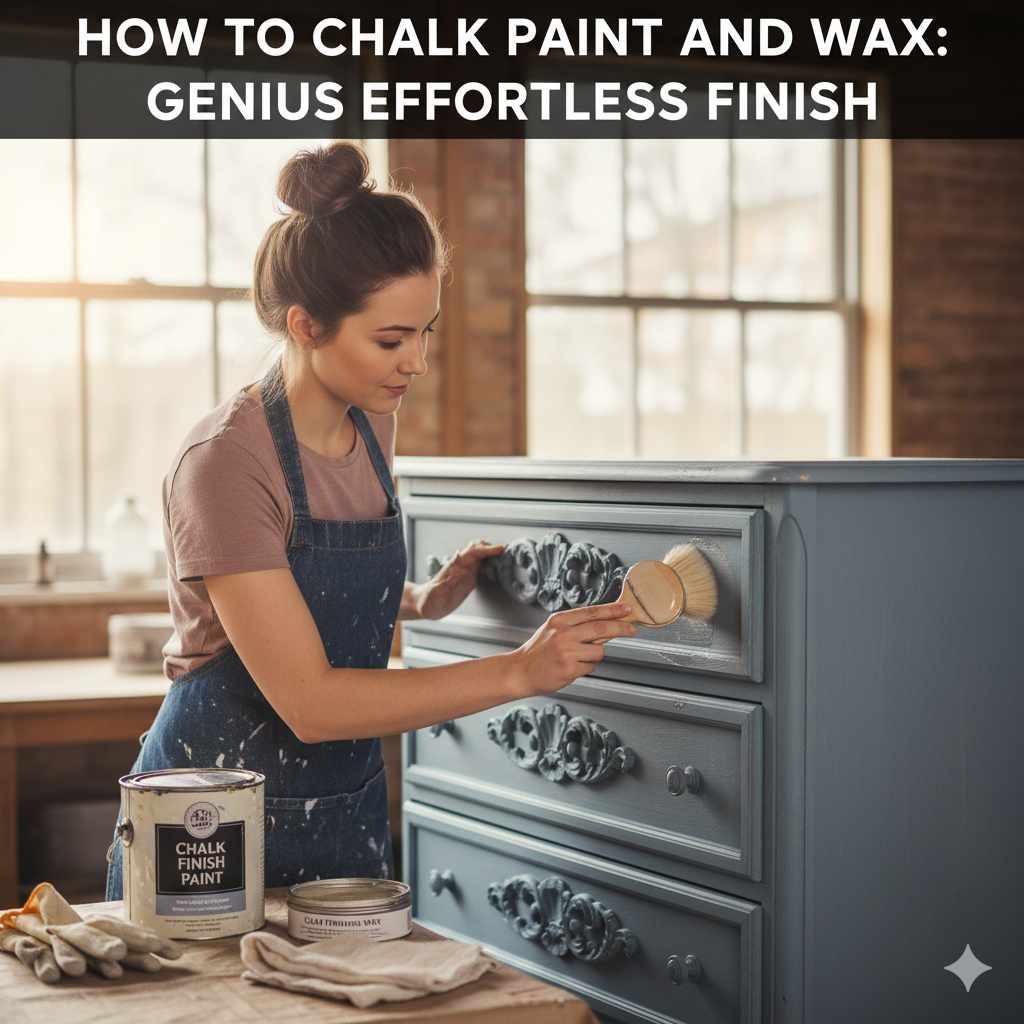 How to Chalk Paint and Wax