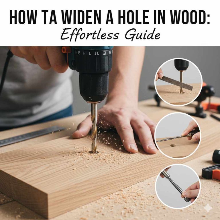 How to Widen a Hole in Wood