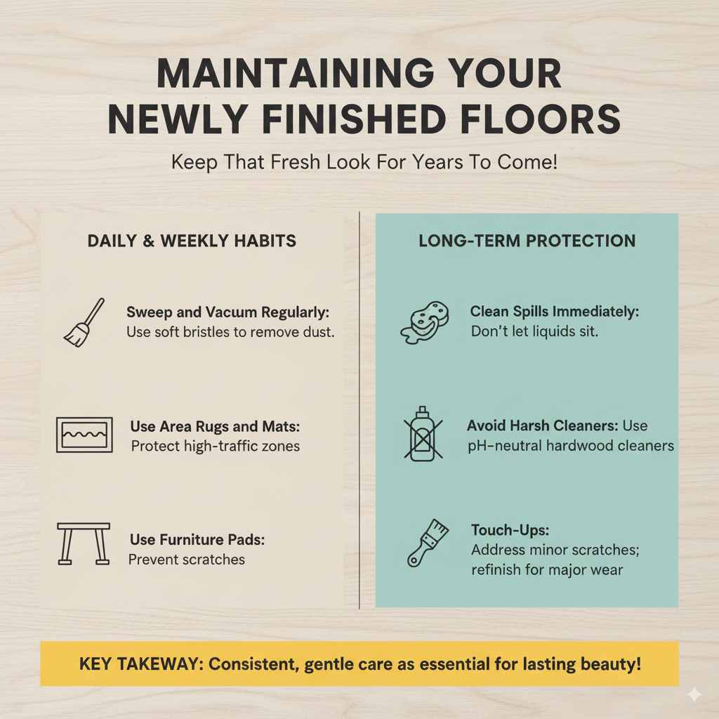 Maintaining Your Newly Finished Floors