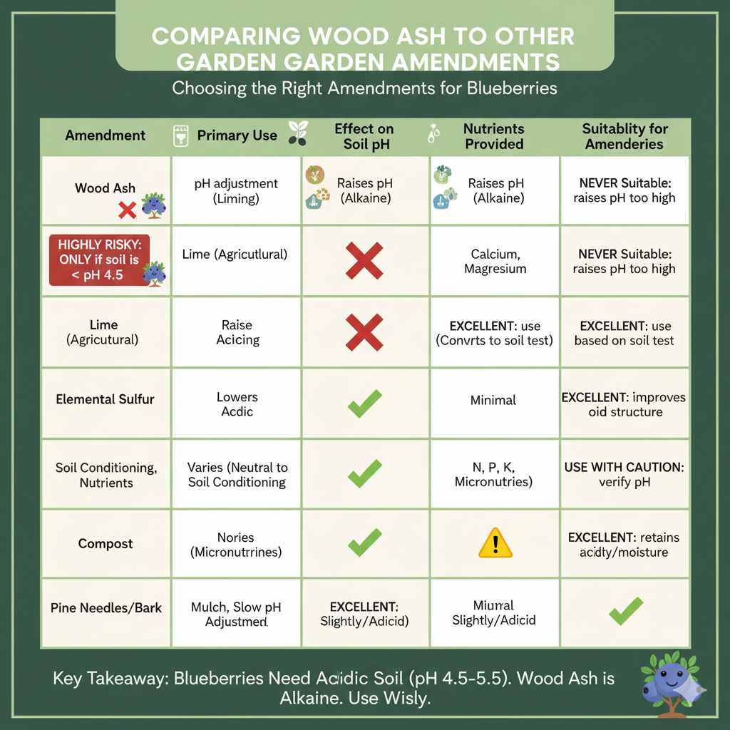 Comparing Wood Ash to Other Garden Amendments