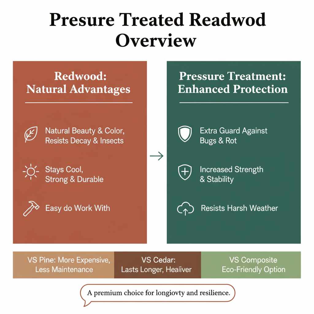 Pressure Treated Redwood Overview