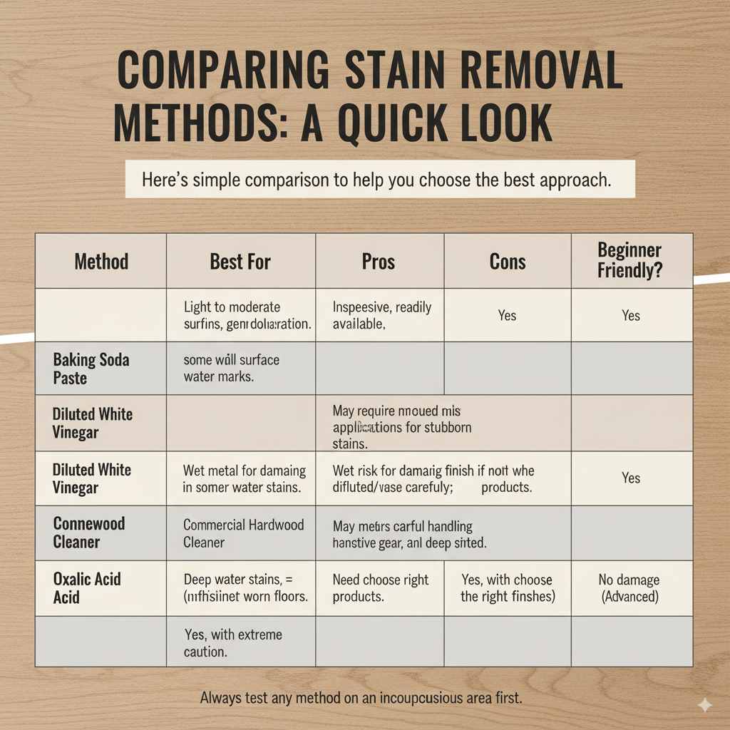 Comparing Stain Removal Methods