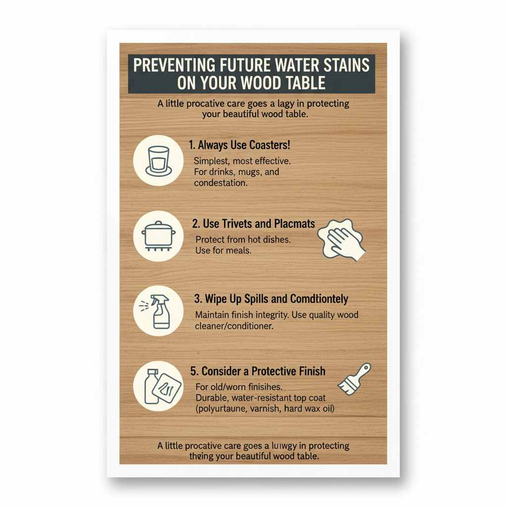 Preventing Future Water Stains on Your Wood Table