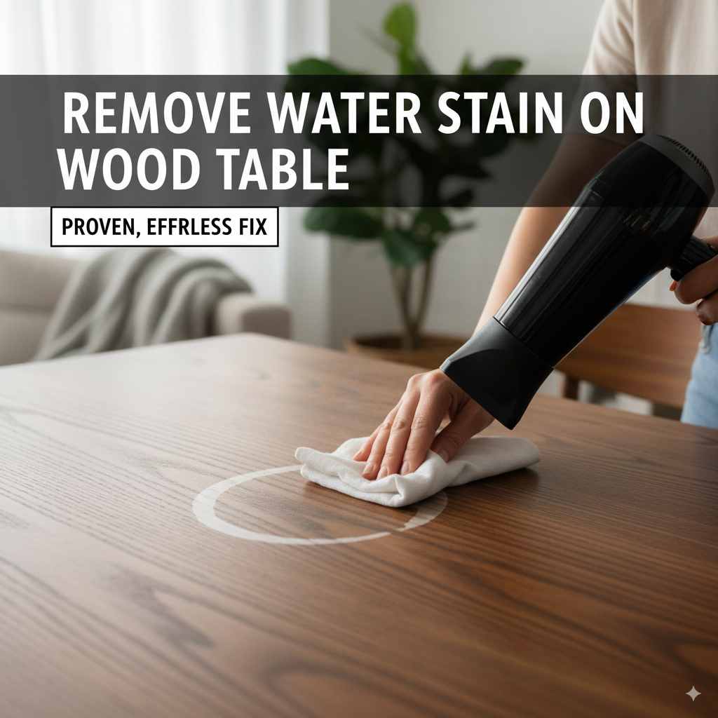 Remove Water Stain on Wood Table