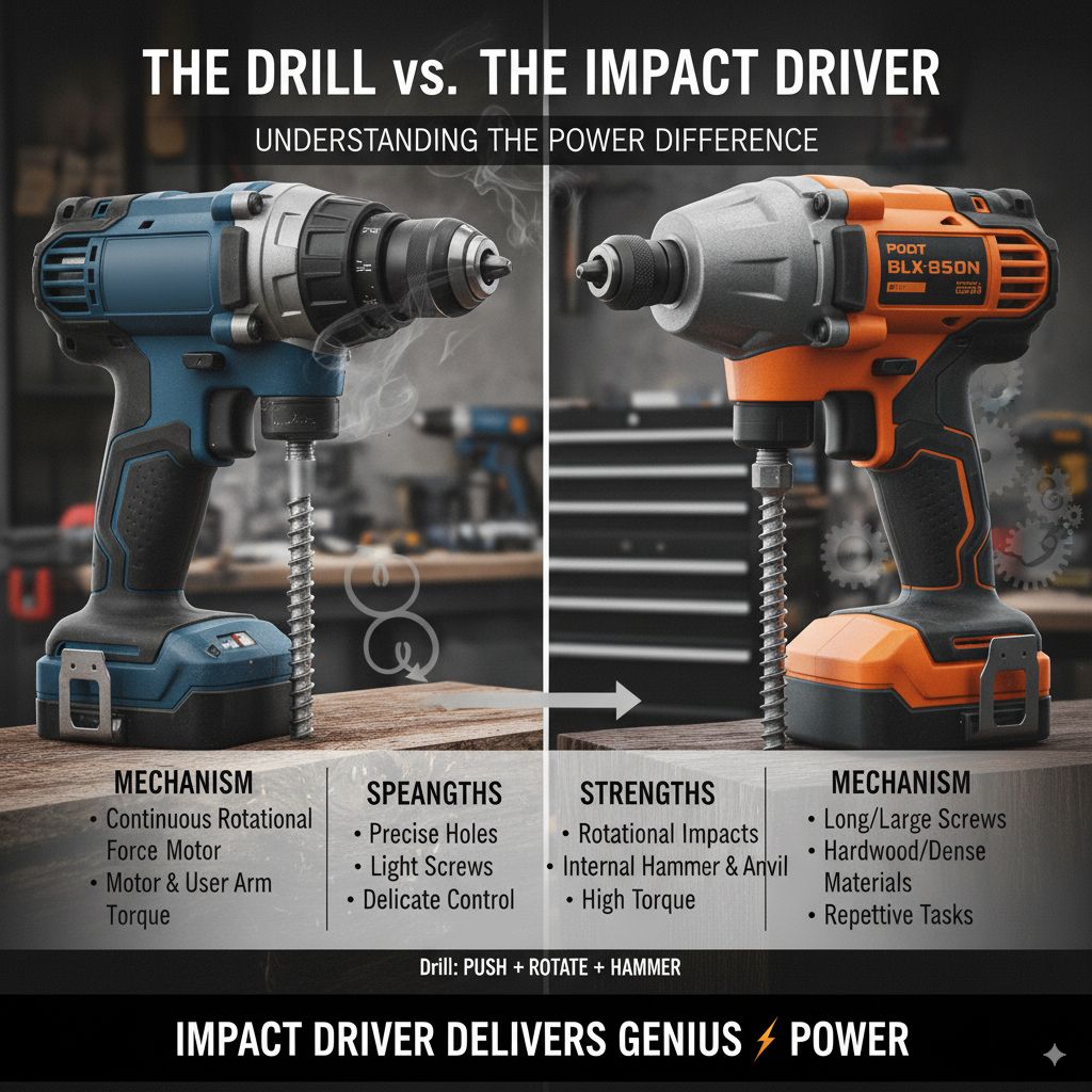 The Drill vs. The Impact Driver