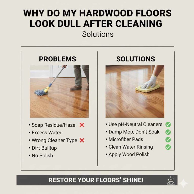 Why Do My Hardwood Floors Look Dull After Cleaning