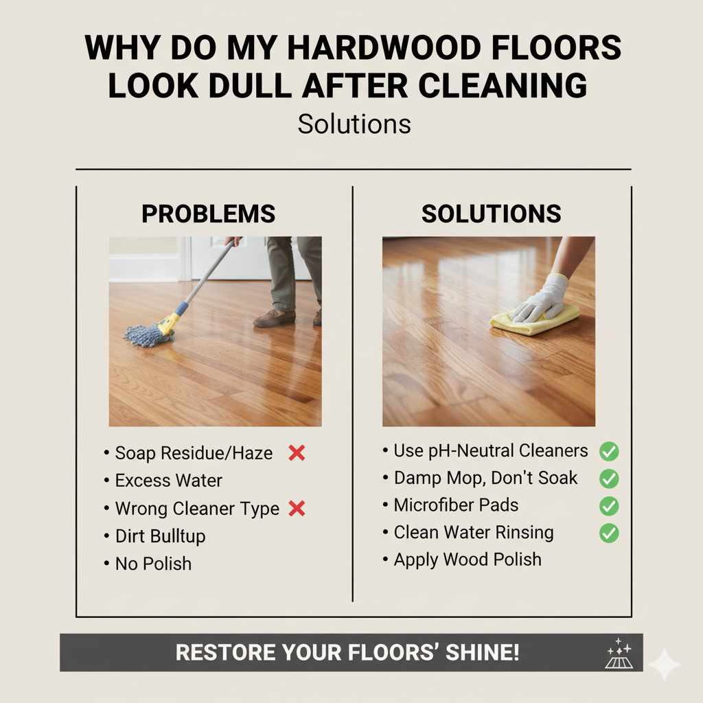 Why Do My Hardwood Floors Look Dull After Cleaning