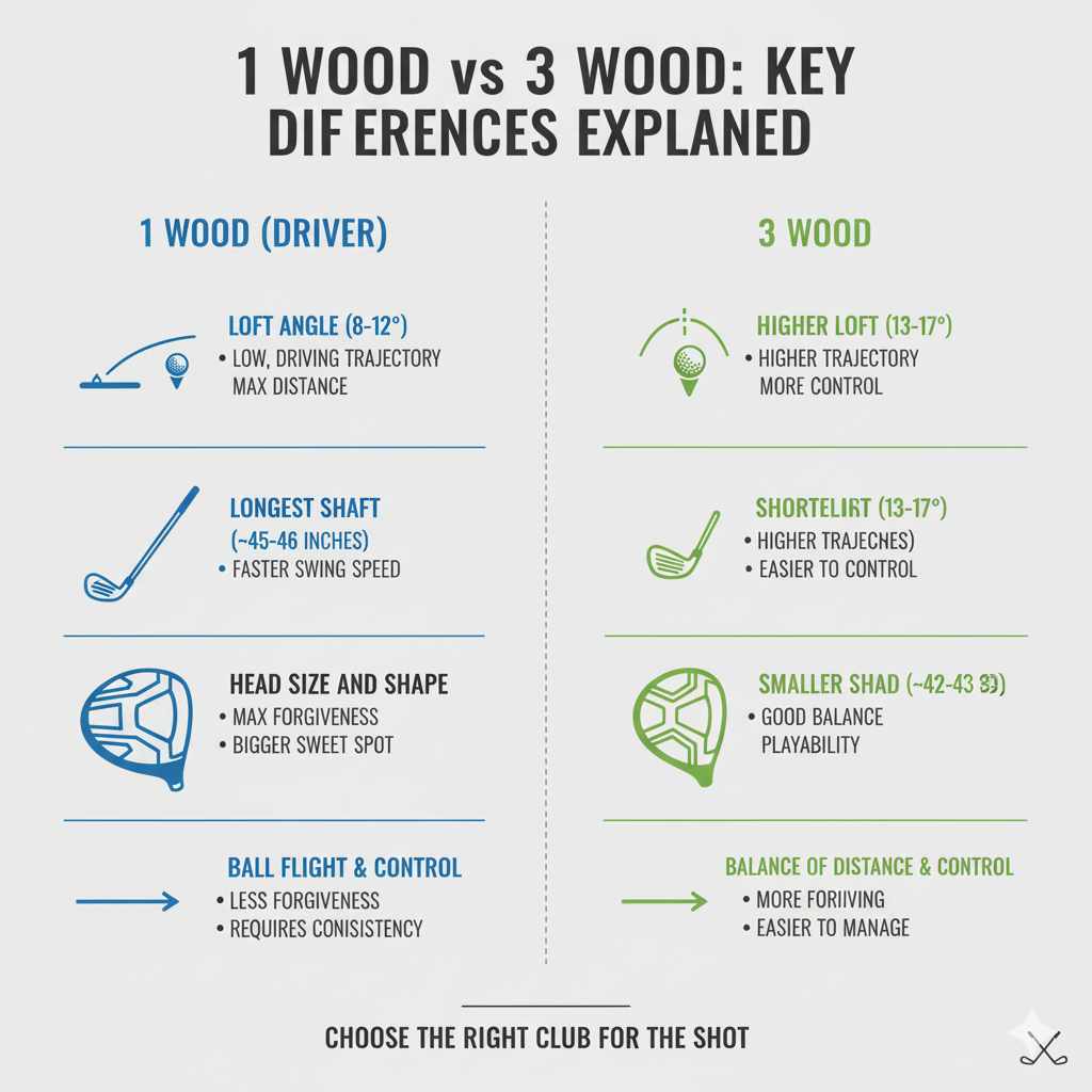 1 Wood vs 3 Wood
