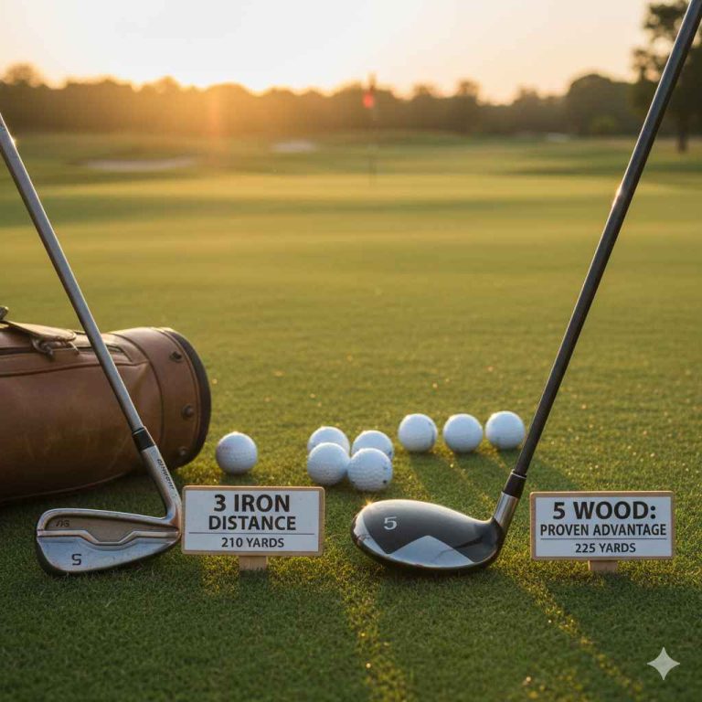 3 Iron Distance vs 5 Wood