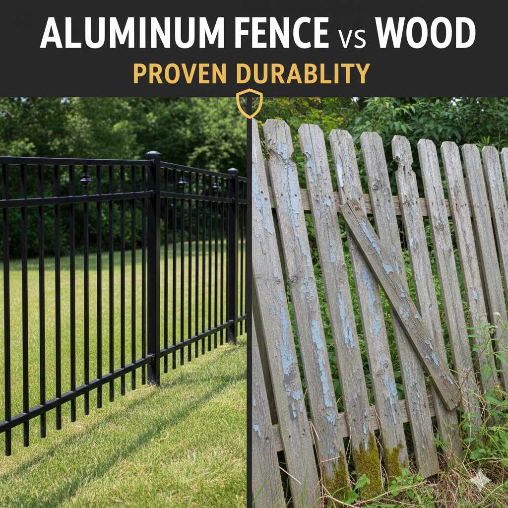 Aluminum Fence vs Wood