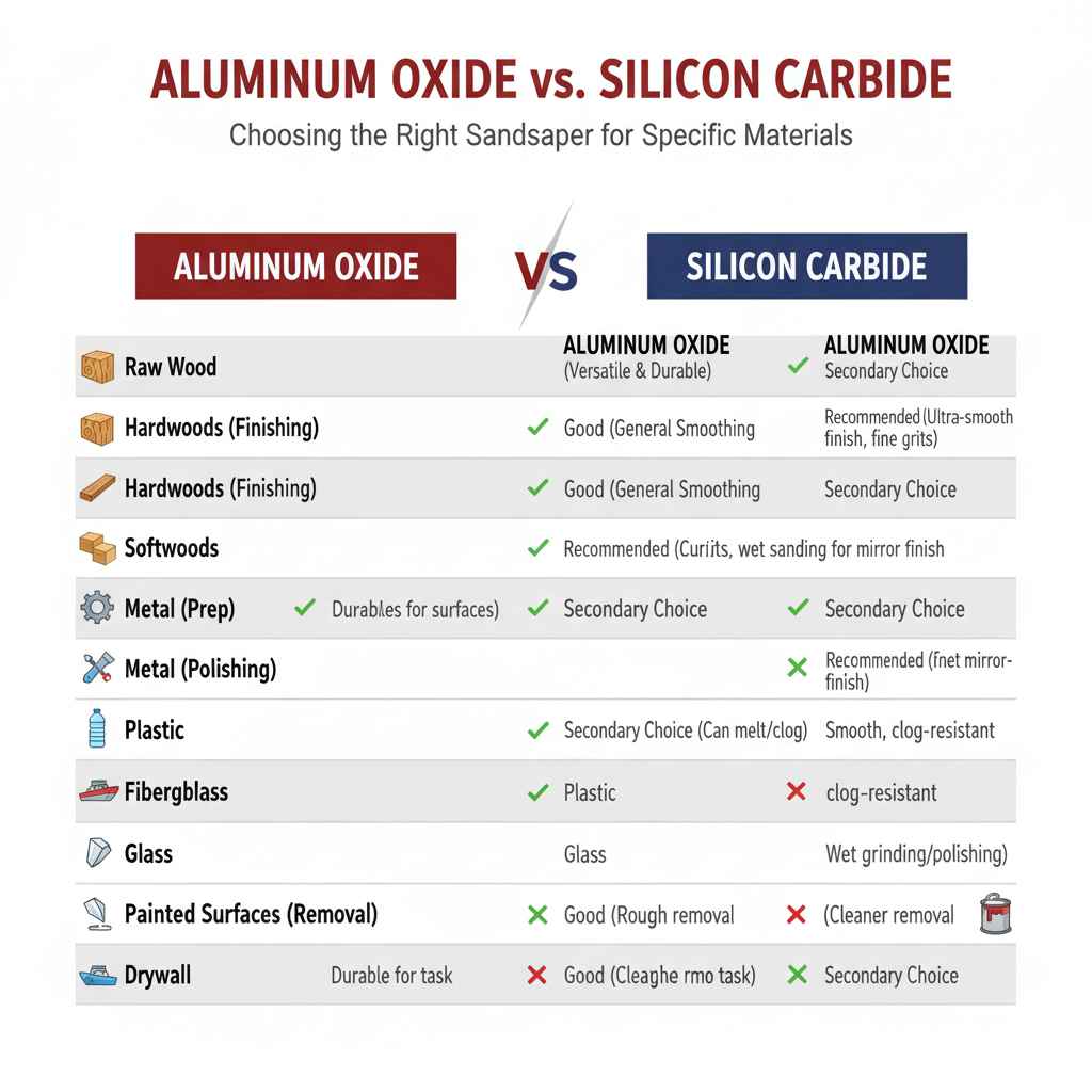 Aluminum Oxide vs. Silicon Carbide for Specific Materials