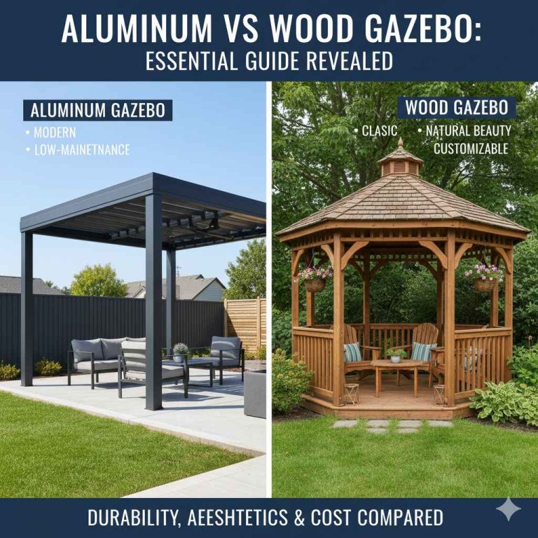 Aluminum vs Wood Gazebo