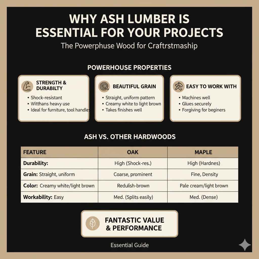Why Ash Lumber is Essential for Your Projects