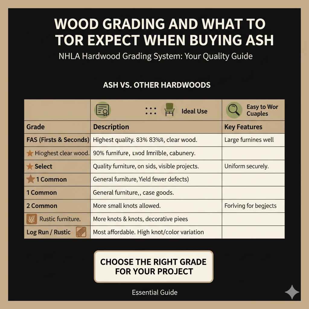 Wood Grading and What to Expect When Buying Ash