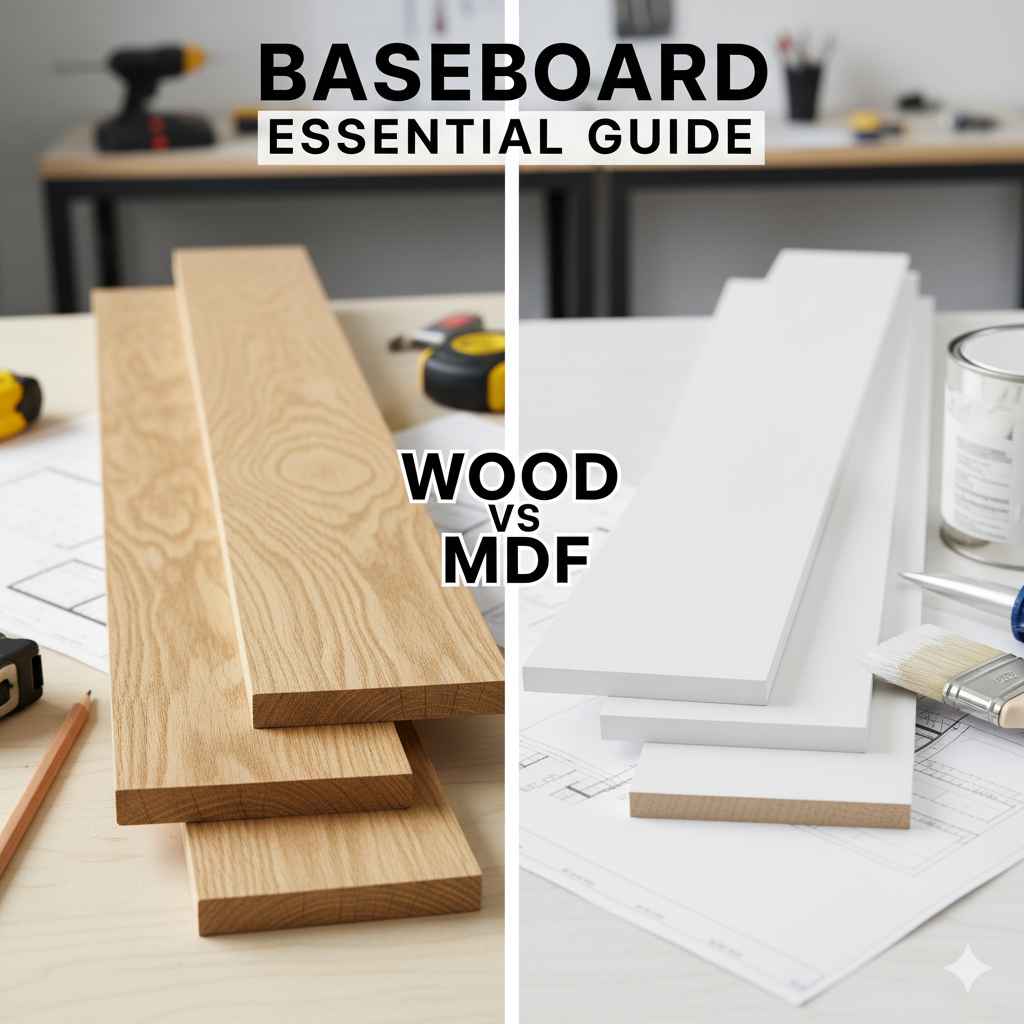 Baseboard Wood vs MDF