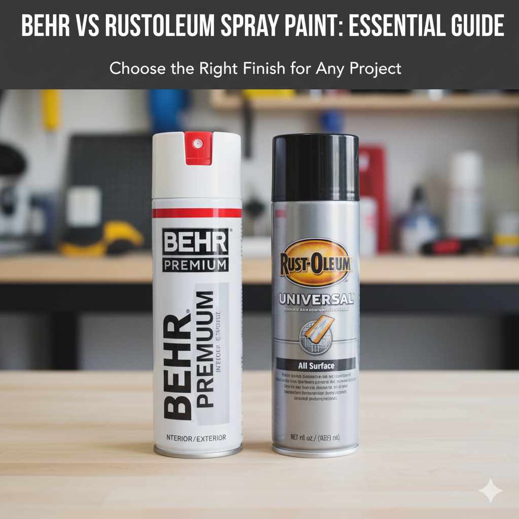 Behr vs Rustoleum Spray Paint