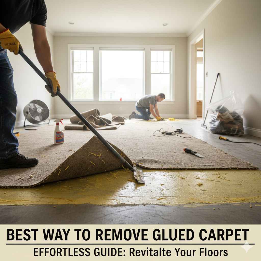 Best Way To Remove Glued Carpet
