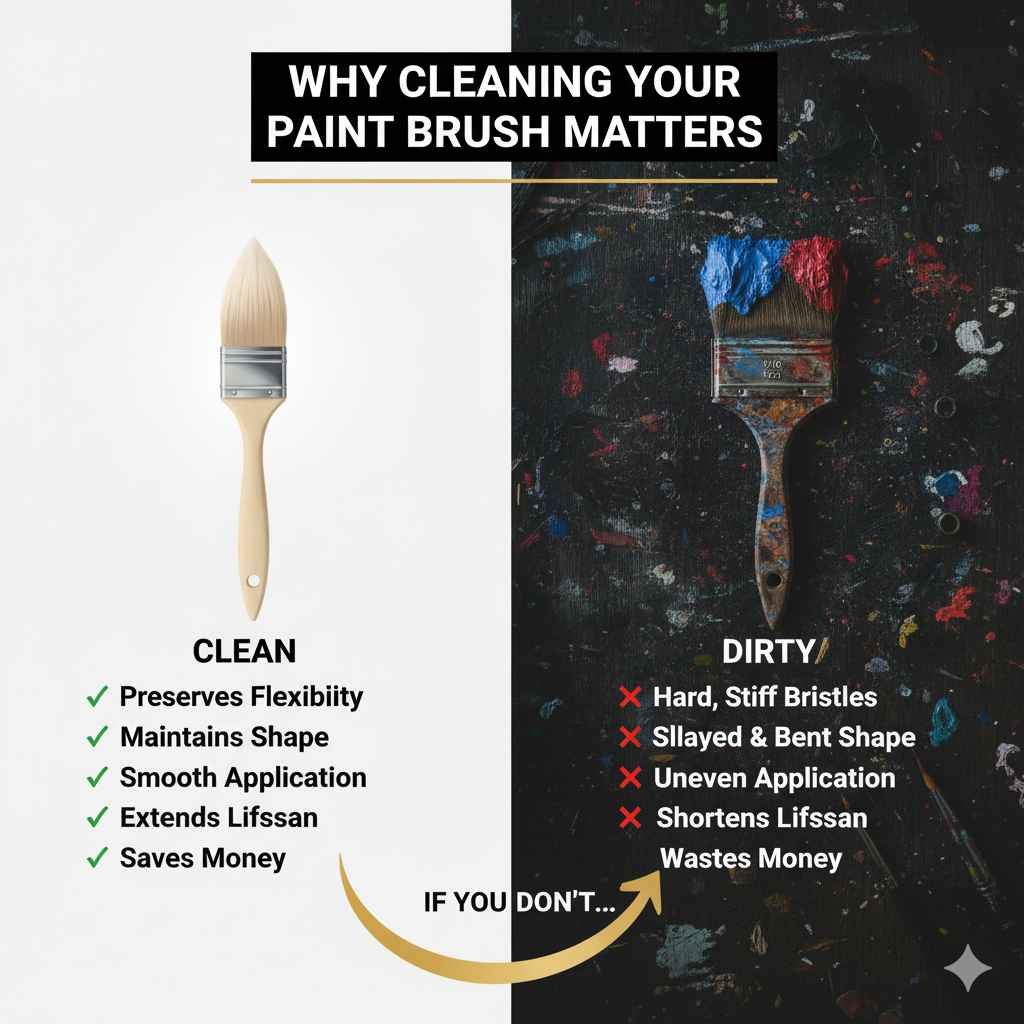 Why Cleaning Your Paint Brush Matters